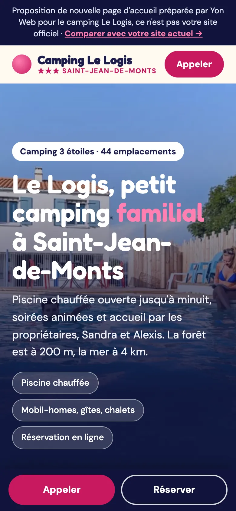 Capture mobile de la proposition