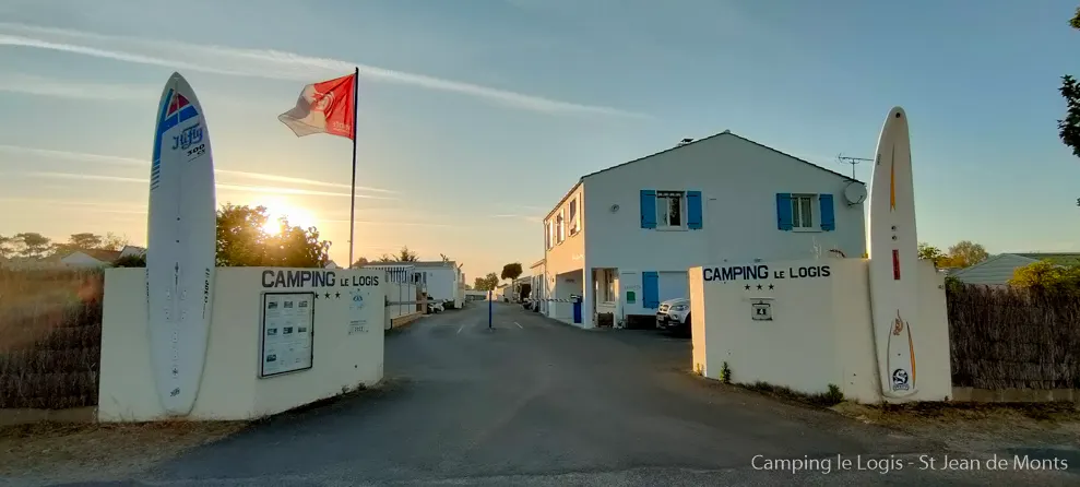 L'entrée du camping Le Logis